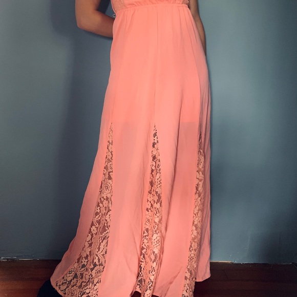 NWOT Candies Maxi Lace Godet Dress - Picture 4 of 7